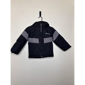 Columbia Boys Size XS (6/7) Colorblock Hooded Winter Jacket Outgrown Extend Slv